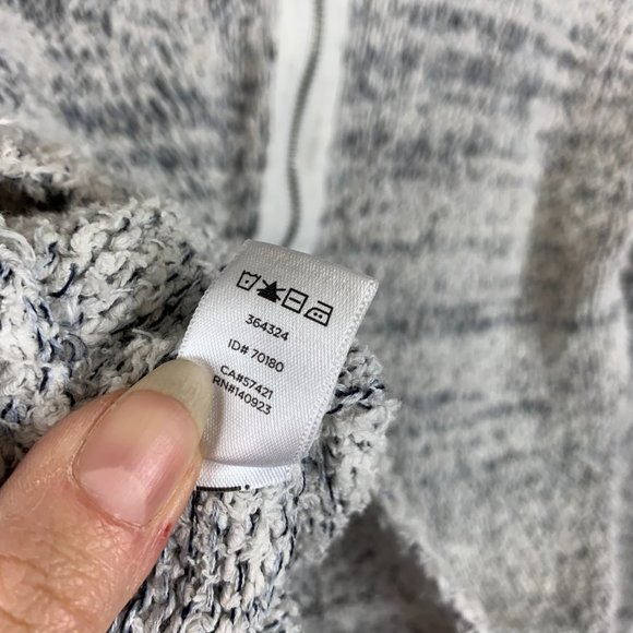 Loft Cardigan Zipper Tweed Textured Sweater Size M - Picture 4 of 5